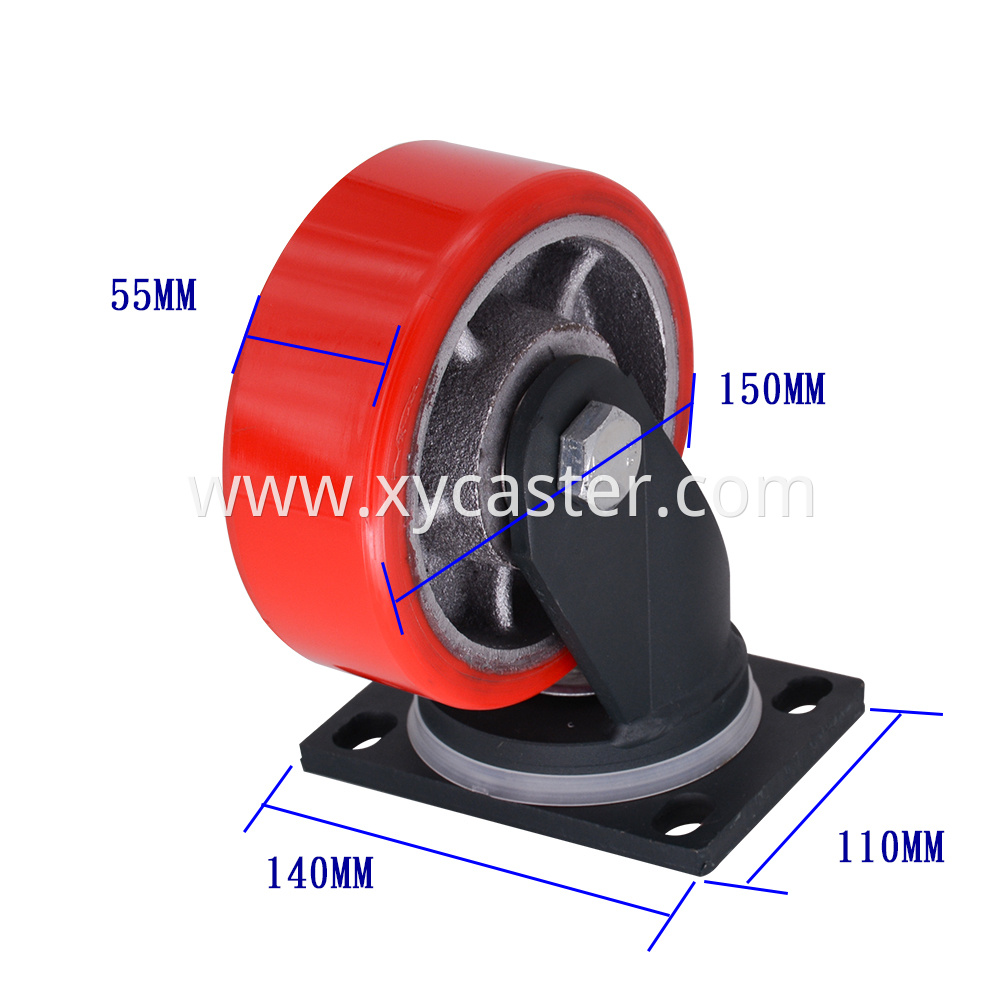 6 Inch Swivel Pu Caster